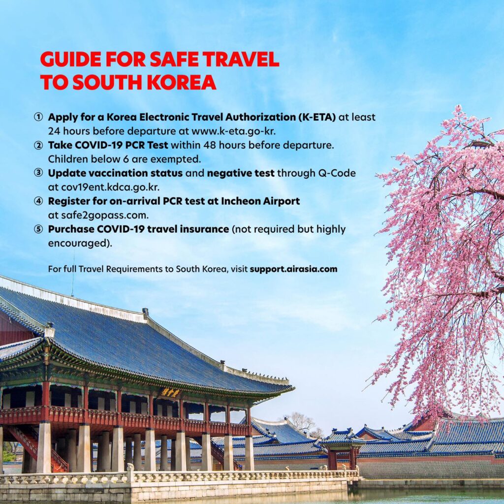Promosi AirAsia 2022 - Penerbangan Seminggu Sekali Dari Kuala Lumpur Ke Seoul Korea Selatan